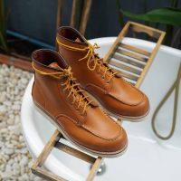 รองเท้าบูทหนังแท้ (มี3สี) รุ่น CAPTAIN MOC TOE BOOTS