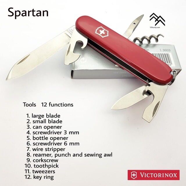 มีด-victorinox-spartan-มีดพกขนาดกลาง-เหมาะพกติดตัว-ของแท้จากสวิส