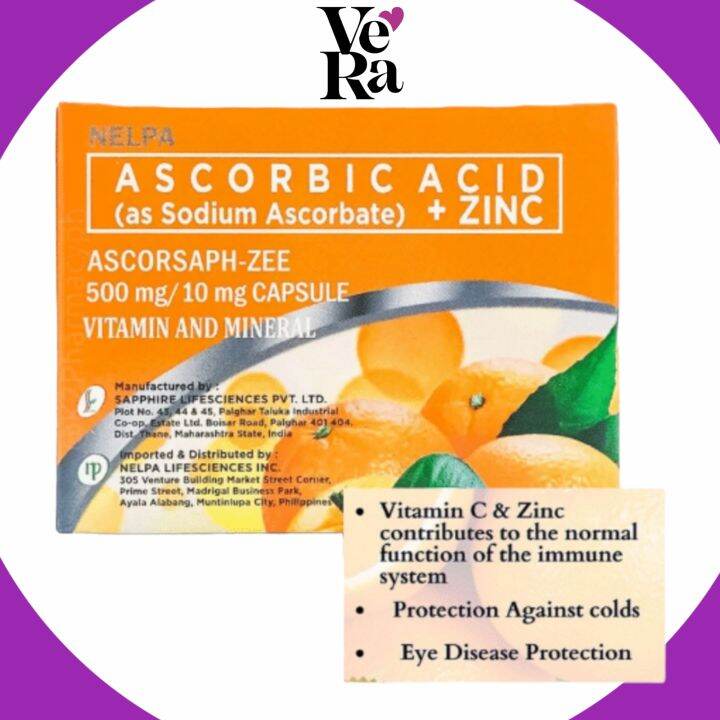 ASCORSAPH ZEE Sodium Ascorbate (Vit C Ascorbic Acid) with Zinc Non Acidic Vitamins C Lazada PH