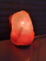 โคมไฟหินเกลือหิมาลายัน Himalayan Pink Salt lamp พร้อมไฟปรับระดับแสงได้ ช่วยเพิ่มโอโซน ลดอาการภูมิแพ้ หายใจโล่งขึ้น