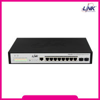 สวิช Link PSG-5008 Manged Switch L2 PoE 8-Port Gigabit Ethernet (80W), 8 GE (PoE) + 2 SFP (GE)