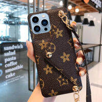 กระเป๋าใส่การ์ดสะพายข้างสำหรับ iPhone 13PROMAX เคสโทรศัพท์มือถือสำหรับ iphone12เคสป้องกันแบบหนังหรูหราสำหรับ XS 8PLUS 7สำหรับผู้หญิงแบรนด์ยอดนิยม14PROMAX สายคล้องสไตล์หรูหราเบาๆแฟชั่นสำหรับคนส่วนน้อยดูแพงแบบใหม่