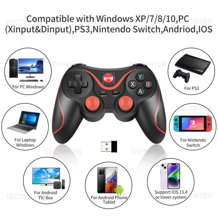 Terios T3 X3 Support Bluetooth Gamepad For Android Phone PC Joystick
