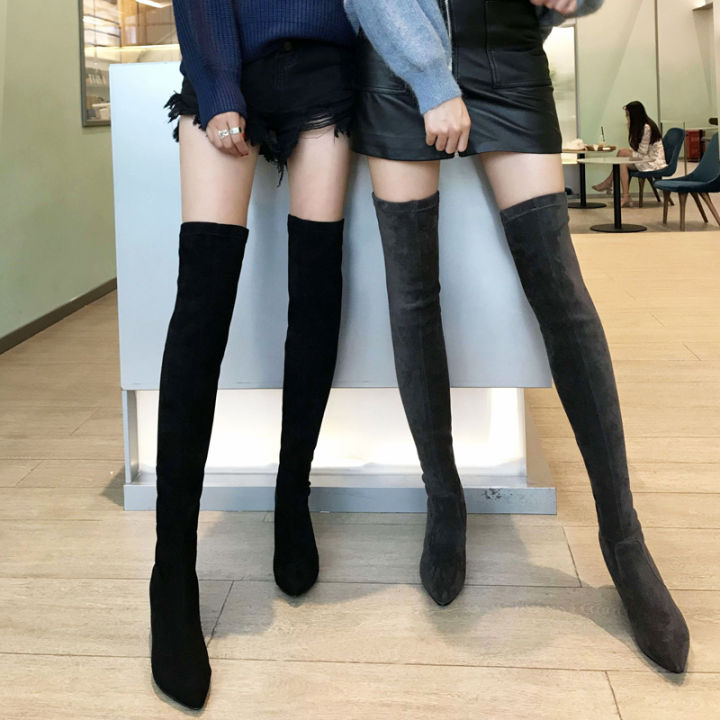 Internet Celebrity Long Boots Female over the Knee Boots 2023 Autumn ...