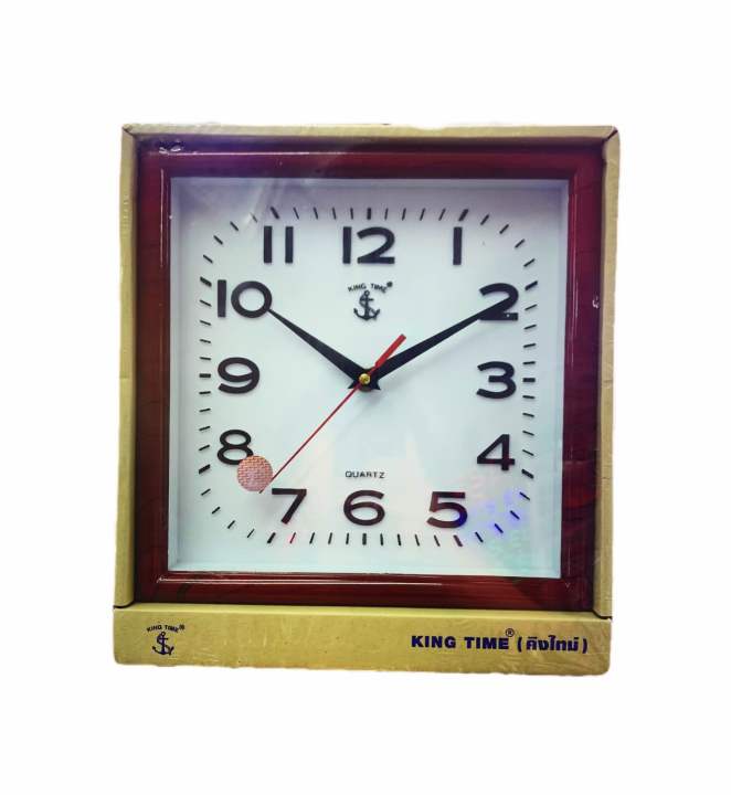 นาฬิกาแขวนติดผนัง-ตราสมอดำ-แท้100-9-5นิ้ว-รุ่น44s-kingtime