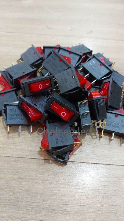 (ISI 20 PCS) Saklar Power 3 Pin 3 Kaki ON OFF Plus Lampu Tanggung ...