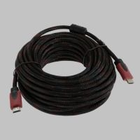 Cable HDMI (V.1.4) M/M (15M) GLINK สายถัก ประกัน 1Y  สายถักแดง สายต่อทีวี สาย hdmi ต่อทีวี