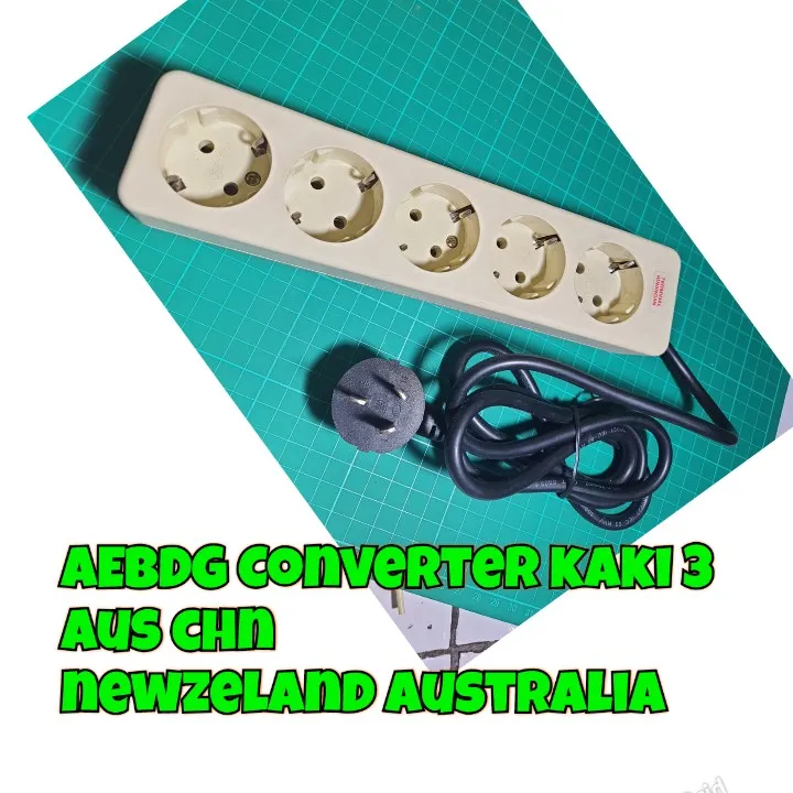 Aebdg Colokan Listrik Australia Colokan Listrik Over Steker Australia Plug Konverter Adapter