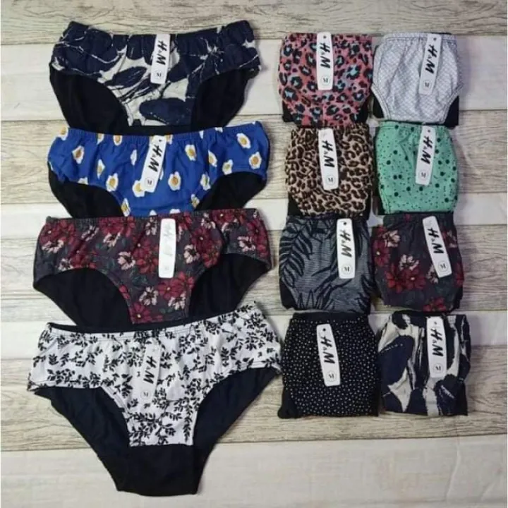 H&M panty 12 PCs per pack ASSORTED COLORS Lazada PH