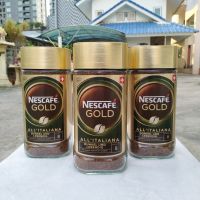 Nescafe Gold ALL ITALIANA (200g.) นำเข้าจากสวิตเซอร์แลนด์ แพคเกจใหม่ Lotล่าสุด ราคาต่อ 1 ขวด