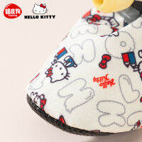 [Hello Kitty ลงนามร่วมกัน] รองเท้าสุนัขสัตว์เลี้ยงสุนัขขนาดเล็กไม่หลุดเท้าพุดเดิ้ลบิวแบร์ที่หุ้มเท้าฤดูหนาว