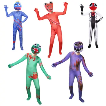 Kids Roblox Rainbow Friends Costume Blue Monster Cosplay Horror Game  Halloween Jumpsuit Party Outfit