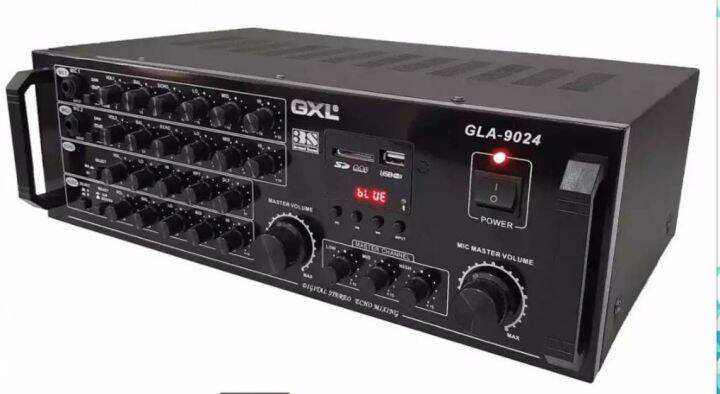 แอมป์ขยายเสียง-gxl-รุ่น-gl-9024-ฟังเพลงผ่าน-บูลทูธ-และ-usb-ได้-กำลังขับ-100-w-100-w-rms