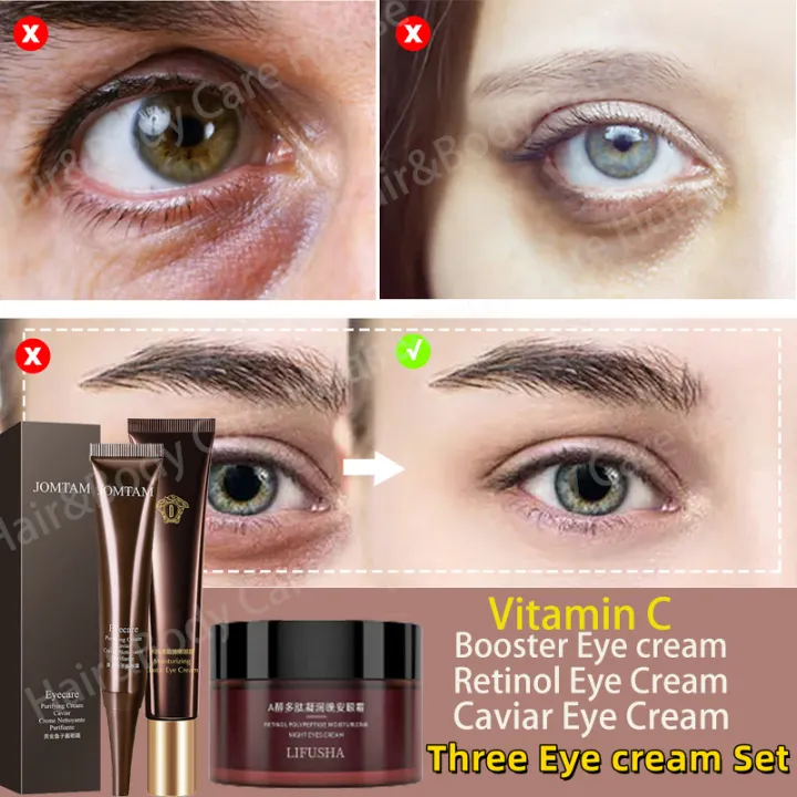 【HOT SALE】JOMTAM Caviar Eye Cream 20g Anti Wrinkle Eye Cream Dark