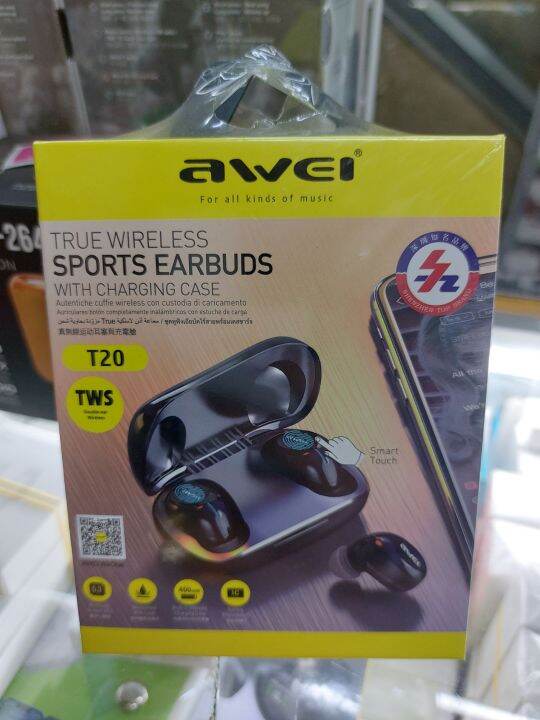 AWEI T20 TRUE WIRELESS SPORTS EARBUDS | Lazada PH