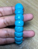 สร้อยข้อมือเทอร์ควอยซ์ธรรมชาติ 16 นิ้ว natural turquoise bracelet 16 inches