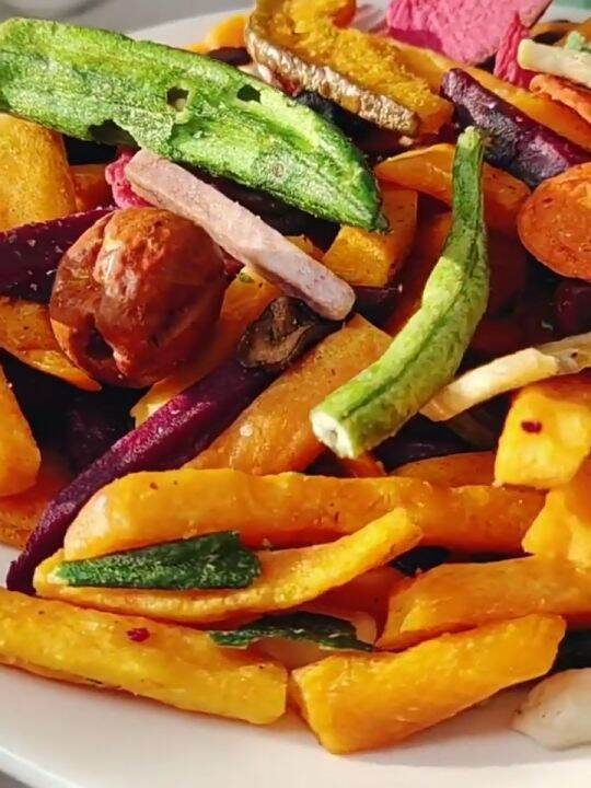 12 types fruit and vegetable crisp crispy vegetables chips mix