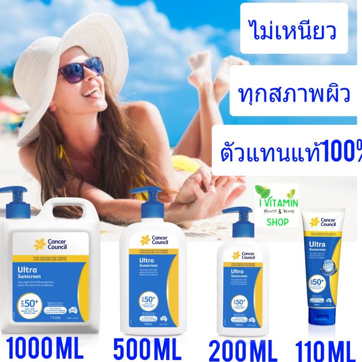 ครีมกันแดด-cancer-council-ultra-sunscreen-spf50-ครีมกันแดดหน้า-ออสเตรียเลีย-sun-block-ซันบล็อก-ดีกว่ากัน-บิโอเร-biore