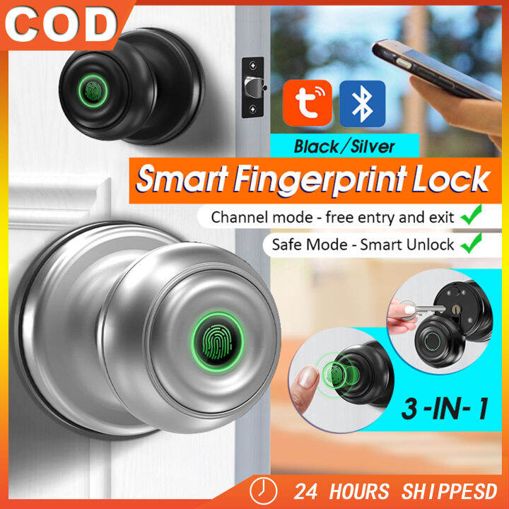 Original Tuya 4in1 Smart Door Lock AntiTheft Fingerprint Door Lock