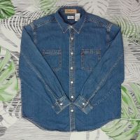 (24) เสื้อเชิ้ตยีนส์บาง Levis ขนาดวัดจริง อก52" ไหล่กว้าง21" แขนยาว26" ตัวยาว32" SIZE XL กระดุมท้ายกระสุนสีเงิน ของแท้สภาพใหม่ สีน้ำเงิน ผ้าไม่ยืด ผลิตใน INDONESIA BLUE DENIM SHRT เสื้อเชิ้ตแขนยาว เสื้อเชิ้ตผู้ชาย เสื้อเชิ้ตลำลอง