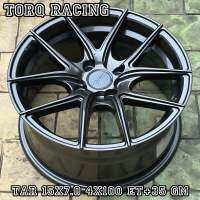 ล้อแม็ก ขอบ15 TORQ TAR 15X7.0 ET35 4H100 สีMBF?ราคาชุด4วง✅ แถมจุ๊บลมยาง? มีรับประกันนาน 365 วัน✅❤️ น้ำหนักเบาเพียง 7.3 กิโลกรัมต่อวง