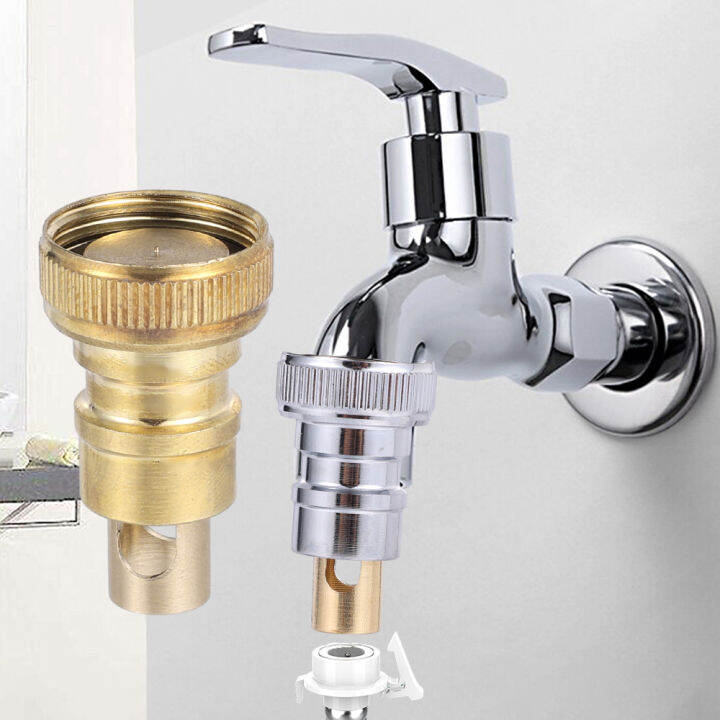 Aluminum Adapter Washing Machine Faucet Anti Falling Off Automatic Water Stop Nozzle Points