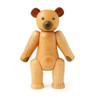 Wooden Teddy Bear ตุ๊กตาหมี เท็ดดี้แบร์ ทำจากไม้ทั้งตัว ขยับแขน-ขาได้ ของใหม่ น่ารัก ให้เด็กเล่นก็ได้ หรือตั้งโชว์ก็สวยงามเก๋ไก๋