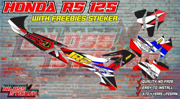 Honda Rs 125 Decals Sticker 