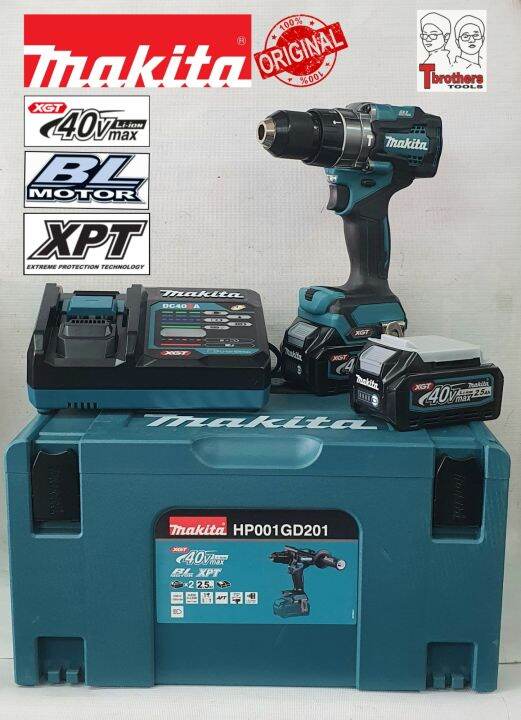 ORIGINAL MAKITA HP001GD201 40Vmax XGT CORDLESS HAMMER DRIVER DRILL