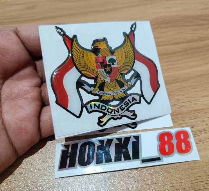 Stiker Sticker Emblem Garuda Indonesia Timbul Lentur 8x75cm Lazada Indonesia 1661