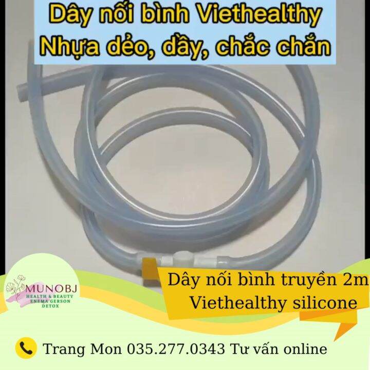 Dây truyền nối bình thải độc cà phê Viethealthy coffee enema silicone
