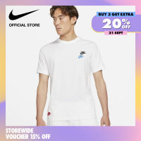 Nike Mens Sportswear T-Shirt - White ไนกี้ เสื้อยืดผู้ชาย - สีขาว