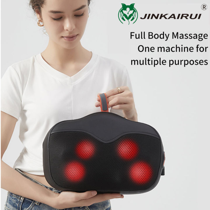 Back Massager with Adjustable Heat and Straps, Shiatsu Neck Massagers Deep  Tissue Kneading for Shoulder Muscle Pain Relax Relief, Birthday Gifts,  Carrying Bag