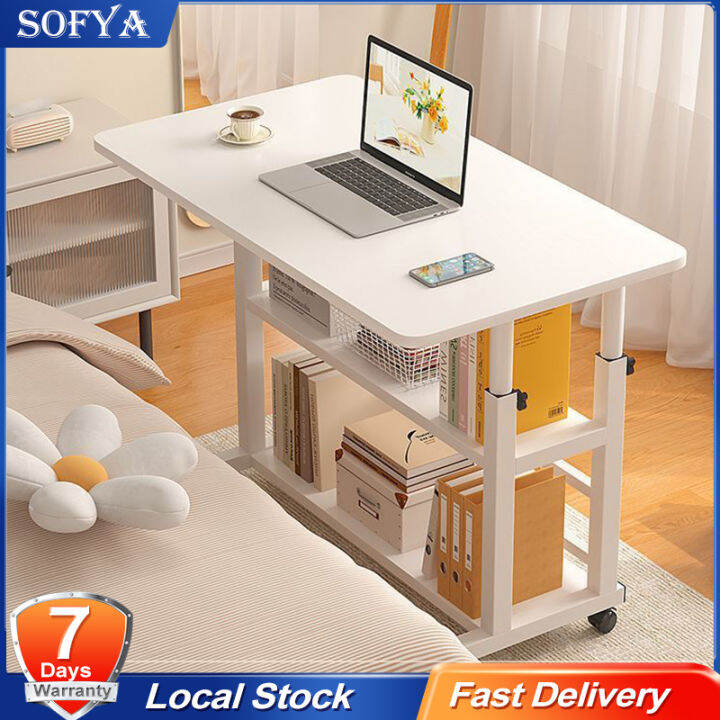 Sofya Height Adjustable Bedside Portable Easy Lifting Laptop Table with