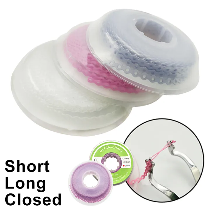 Dental Elastic Ultra Power Chain Rubber Band Long/short/closed Distance