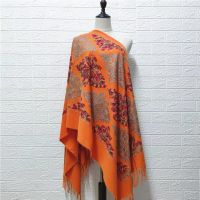 ผ้าพันคอ ผ้าคลุมไหล่ ผ้าแคชเมียร์ งานผ้าปัก cashmere scarf พร้อมส่งมีหลายสี