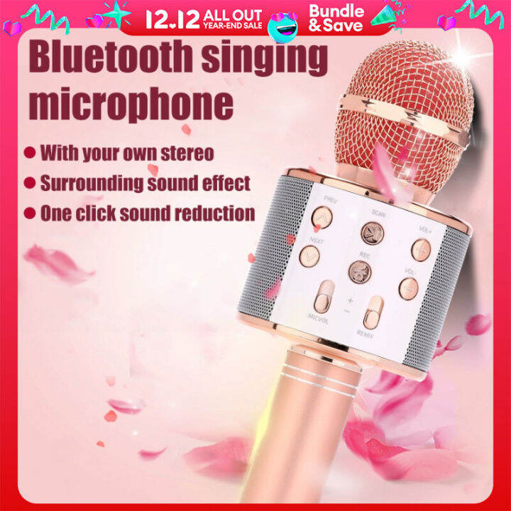 Ws858 Portable Wireless Microphone Mobile Phone Microphone Bluetooth