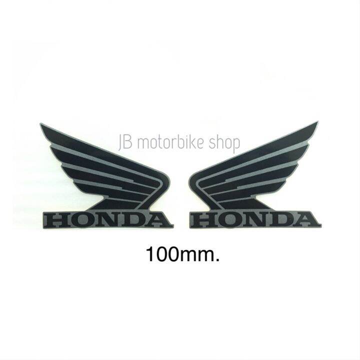 สติ๊กเกอร์-hondaปีกนก-100mm-ติดถังน้ำมัน-cb650-cbr650-เเท้ศูนย์