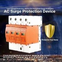 Surge Protection กันฟ้าผ่า AC 4P 420V 30/60KA อุปกรณ์ป้องกันไฟกระชากแรงดันสูงชั่วขณะ