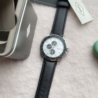 Fossil Autocross Multifunction Black Leather Watch BQ2556