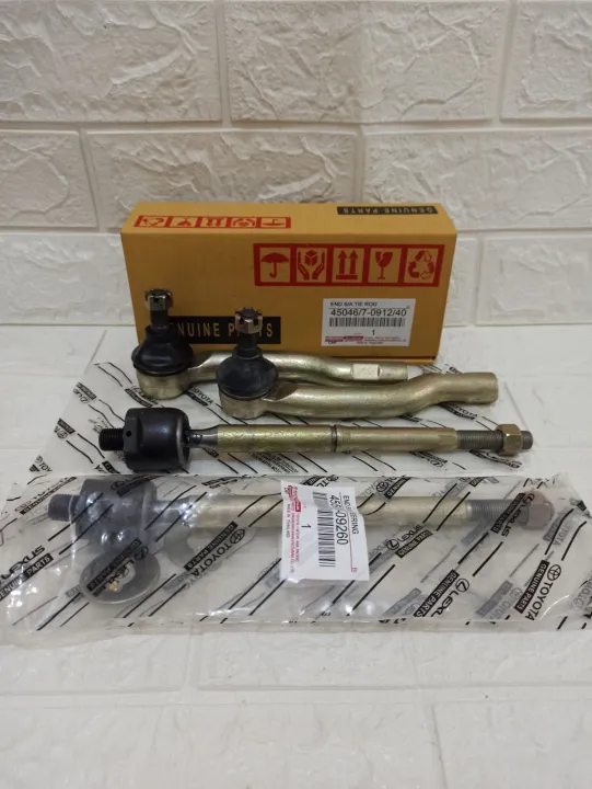 paket tie rod end dan long tie rod vios old limo old 2 set original