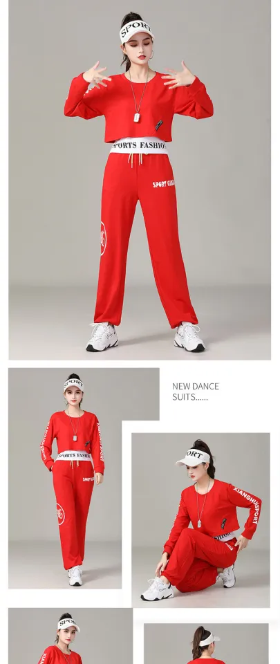 Dancing Shuffle Dance Top Summer Drag Dance Clothing New Suit 2023 Internet  Celebrity Dancing Pants for Square Dance Women's Trousers