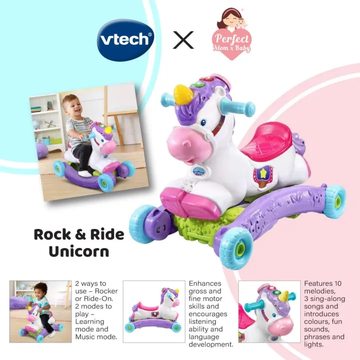 VTECH Rock & Ride Unicorn Lazada