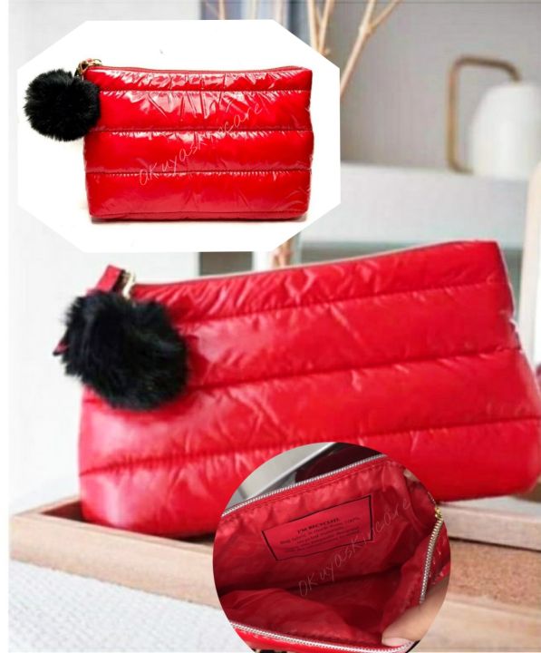 กระเป๋าถือ-แบรนด์แท้-กระเป๋าเคาน์เตอร์แบรนด์พรีเมี่ยม-เอสเต-est-e-e-bag-กระเป๋าใส่เครื่องสำอางค์-กระเป๋าสตางค์และอื่นๆ-สีแดงดูดีมีระด