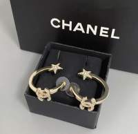 ต่างหู chanel hoop with star เกรดออริ ใส่สลับแท้