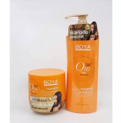 พร้อมส่งแชมพู/ทรีทเม้นท์ โบย่า คิวเทน Boya Q10 Shampoo/Treatment 500 ml.