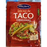 เครื่องเทศ ผสมสำหรับทำ ทาโก้ ตรา ซานต้า มาเรีย 28g. Spice Mix For Taco Original ( Santa Maria Brand )