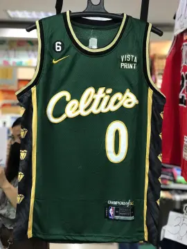 Nike Youth Boston Celtics Jayson Tatum #0 Green Cotton T-Shirt