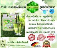 สารจับใบเกรดพรีเมี่ยม POWER GREEN สูตรเข้มข้นมาก ประจุลบ(Anionic) เพิ่มประสิทธิภาพการดูดซึม ปุ๋ย ยา