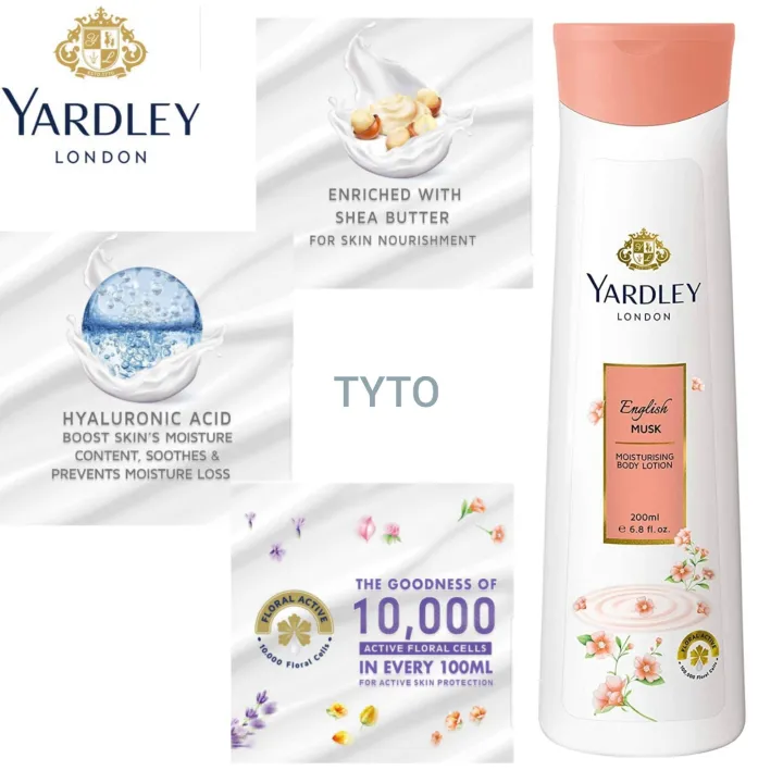 Yardley London Body Lotion English Musk, 200 ml Lazada PH